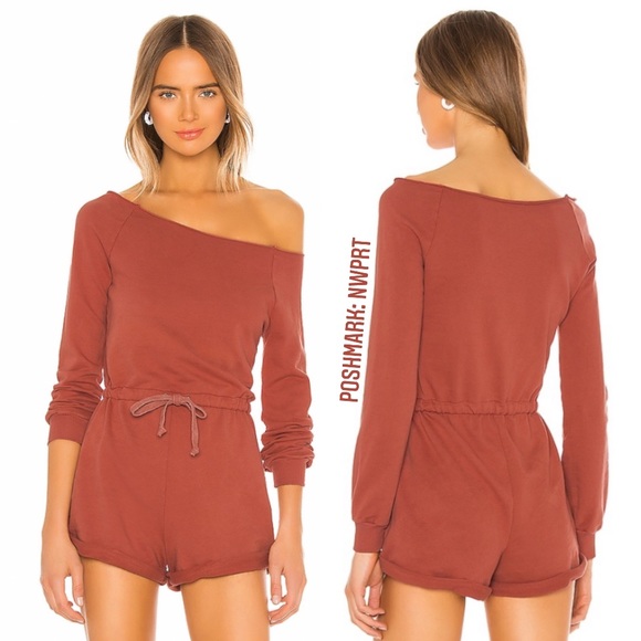Lovers + Friends Pants - LOVERS + FRIENDS Lene Romper Shorts Rose Tan XS